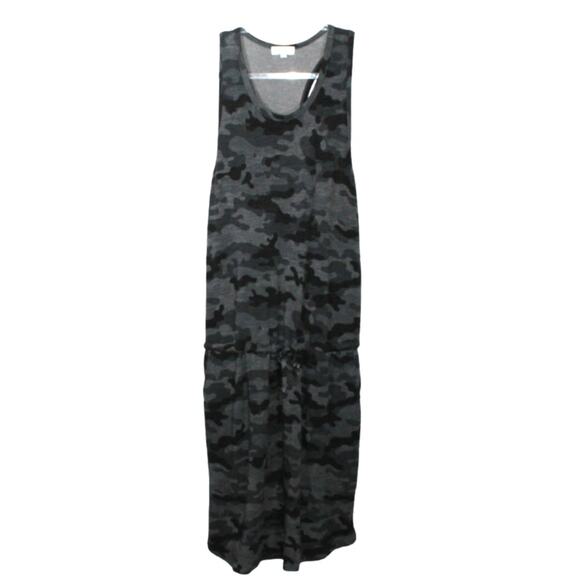 Sundry Evereve Weekender Camo Racerback Tank Dress Drawstring Waist XL - Picture 2 of 8